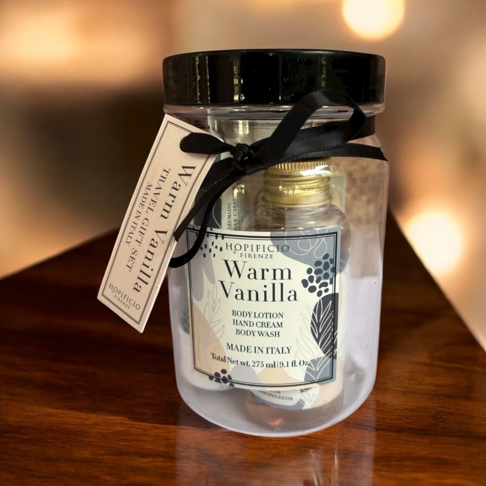 Hopificio Firenze LUXURY Italian Warm Vanilla Hand Cream Body Lotion Body Wash